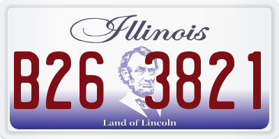 IL license plate B263821