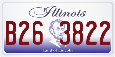 IL license plate B263822