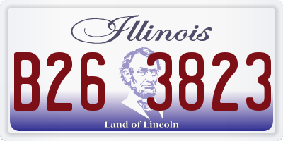 IL license plate B263823