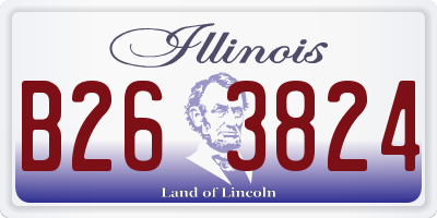 IL license plate B263824