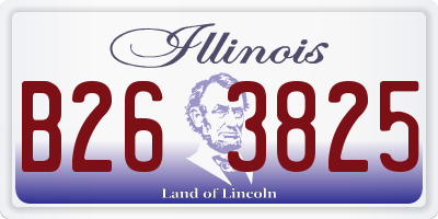 IL license plate B263825