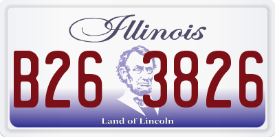 IL license plate B263826