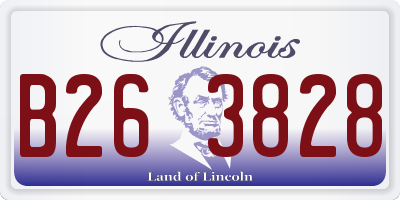 IL license plate B263828