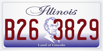 IL license plate B263829