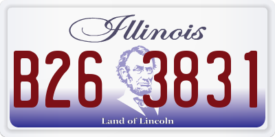 IL license plate B263831