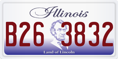 IL license plate B263832