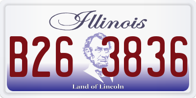 IL license plate B263836