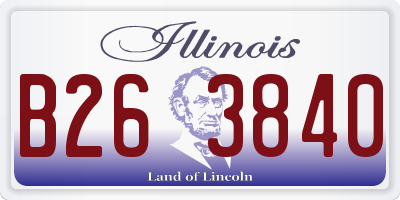 IL license plate B263840