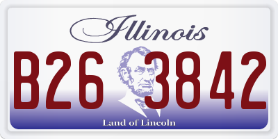 IL license plate B263842