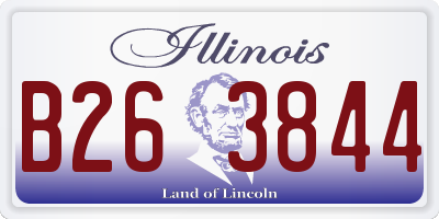 IL license plate B263844