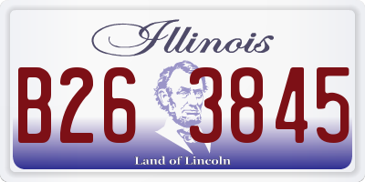 IL license plate B263845
