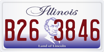IL license plate B263846