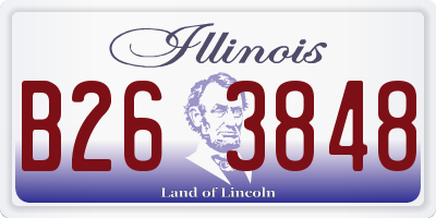 IL license plate B263848