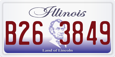 IL license plate B263849