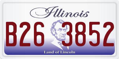 IL license plate B263852
