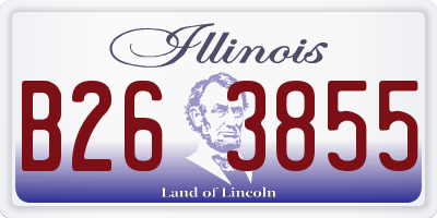 IL license plate B263855