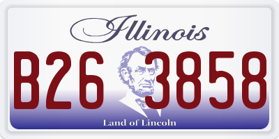 IL license plate B263858
