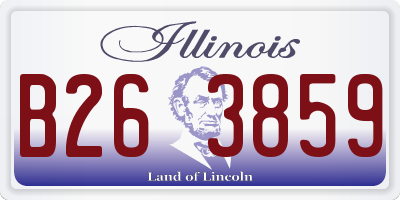 IL license plate B263859