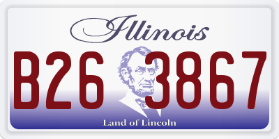 IL license plate B263867