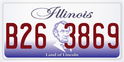IL license plate B263869