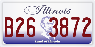 IL license plate B263872