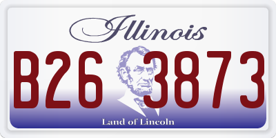 IL license plate B263873
