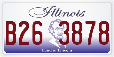 IL license plate B263878