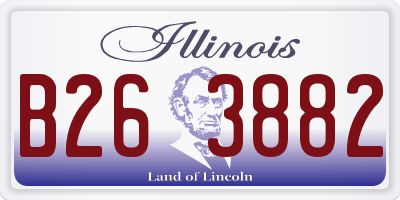 IL license plate B263882