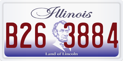 IL license plate B263884