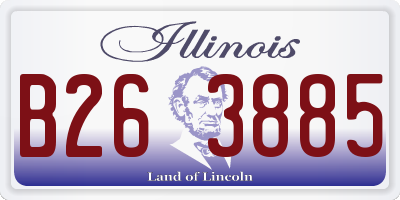 IL license plate B263885