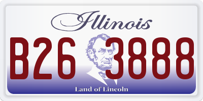 IL license plate B263888