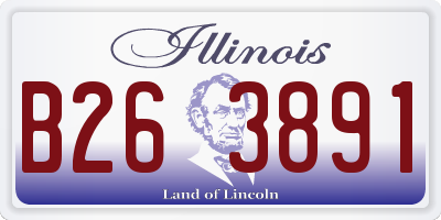IL license plate B263891