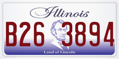 IL license plate B263894