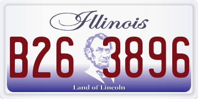 IL license plate B263896