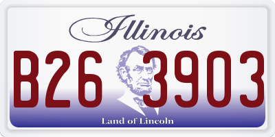 IL license plate B263903