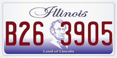 IL license plate B263905