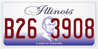 IL license plate B263908