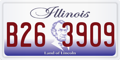 IL license plate B263909