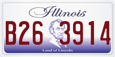 IL license plate B263914