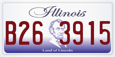 IL license plate B263915