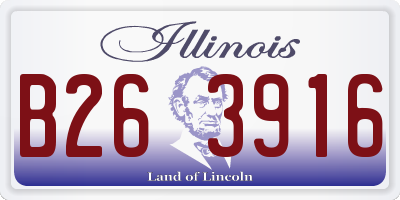 IL license plate B263916