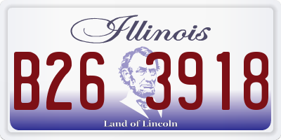 IL license plate B263918