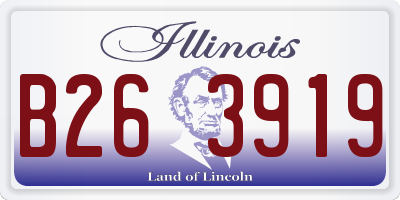 IL license plate B263919