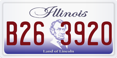 IL license plate B263920