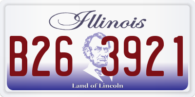 IL license plate B263921