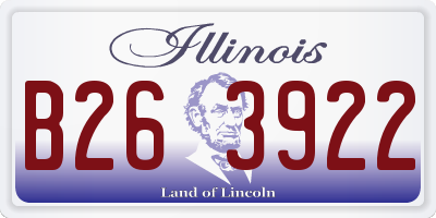 IL license plate B263922