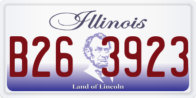 IL license plate B263923