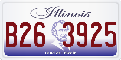 IL license plate B263925