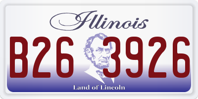 IL license plate B263926