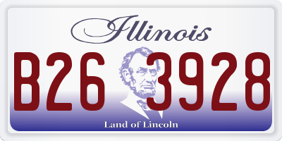 IL license plate B263928